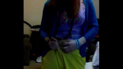 Vídeo de masturbació de primer pla de Light Fairy pèl-roja